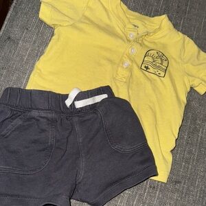 Carter's Yellow and Gray Kids Matching Set